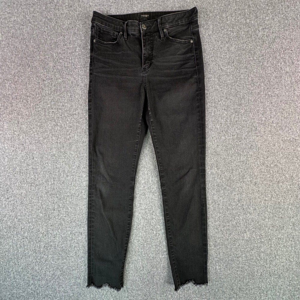 Silver Jeans Co. Jeans Womens 27 Isbister Black Raw Hem Frayed Stretch